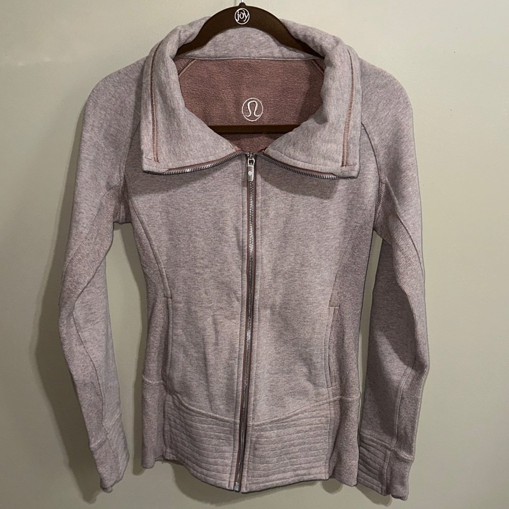 Lululemon Radiant Zip-Up Jacket Light Mauve